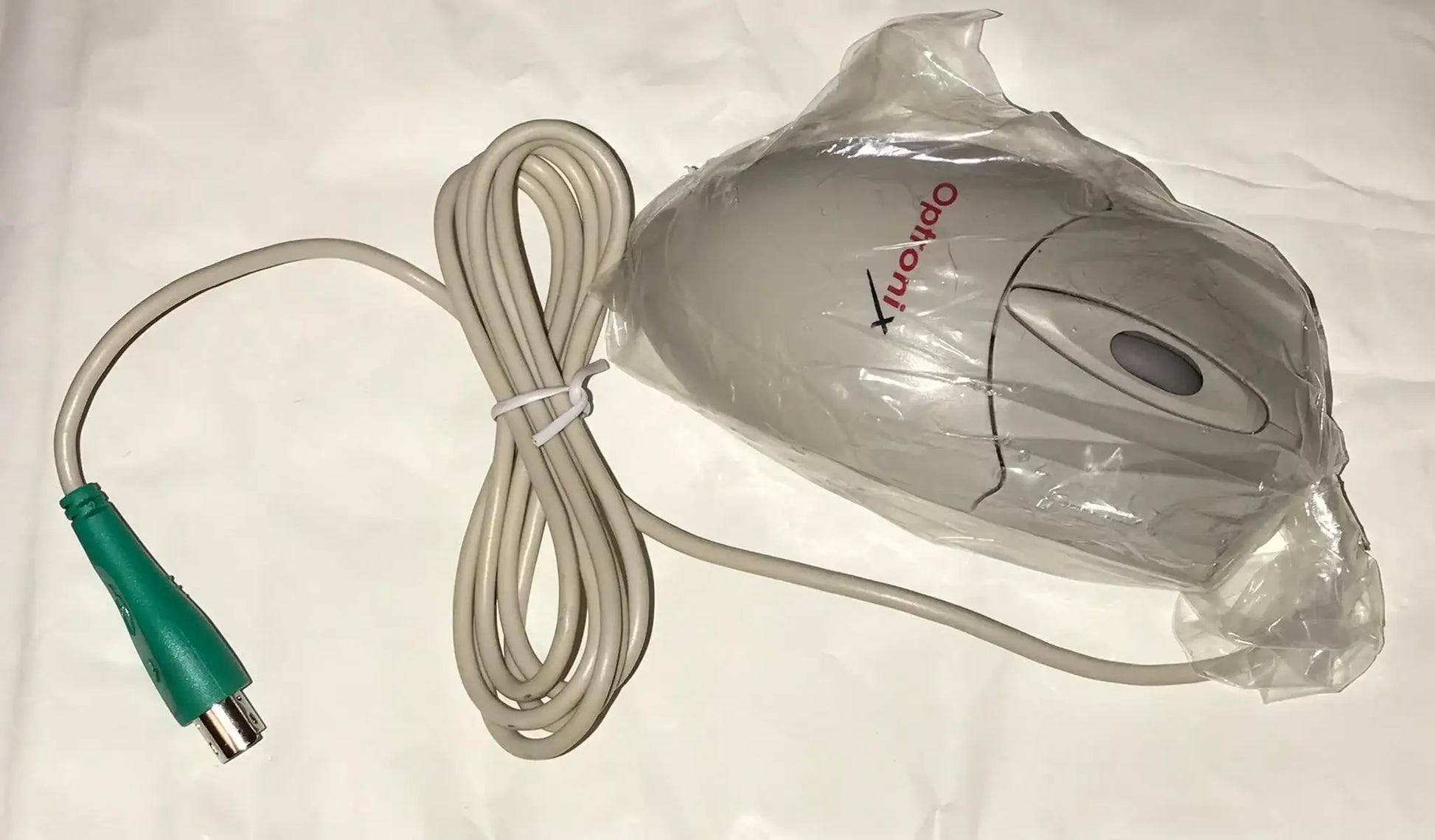 OPTRONIX 3D Ball Mouse, Wheel Scroll, PS/2, NEW Magretro