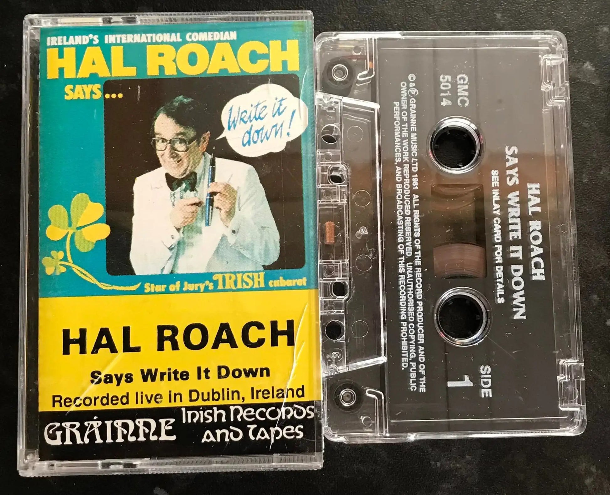 Hal Roach Says Write It Down Album, Grainne Irish Records, GMC 5014 Magretro