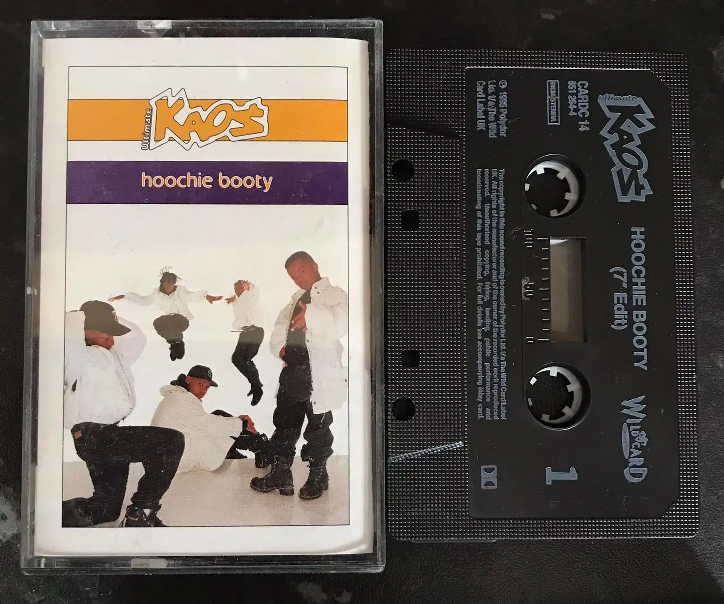 Ultimate Kaos, Hooch Booty Single, Wildcard, CARDC 14, Vintage Cassette Magretro