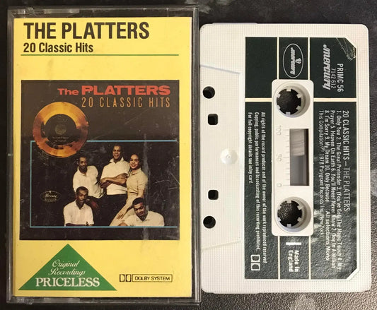 The Platters 20 Classic Hits Album, Mercury, PRIMC 56, Vintage Cassette Magretro