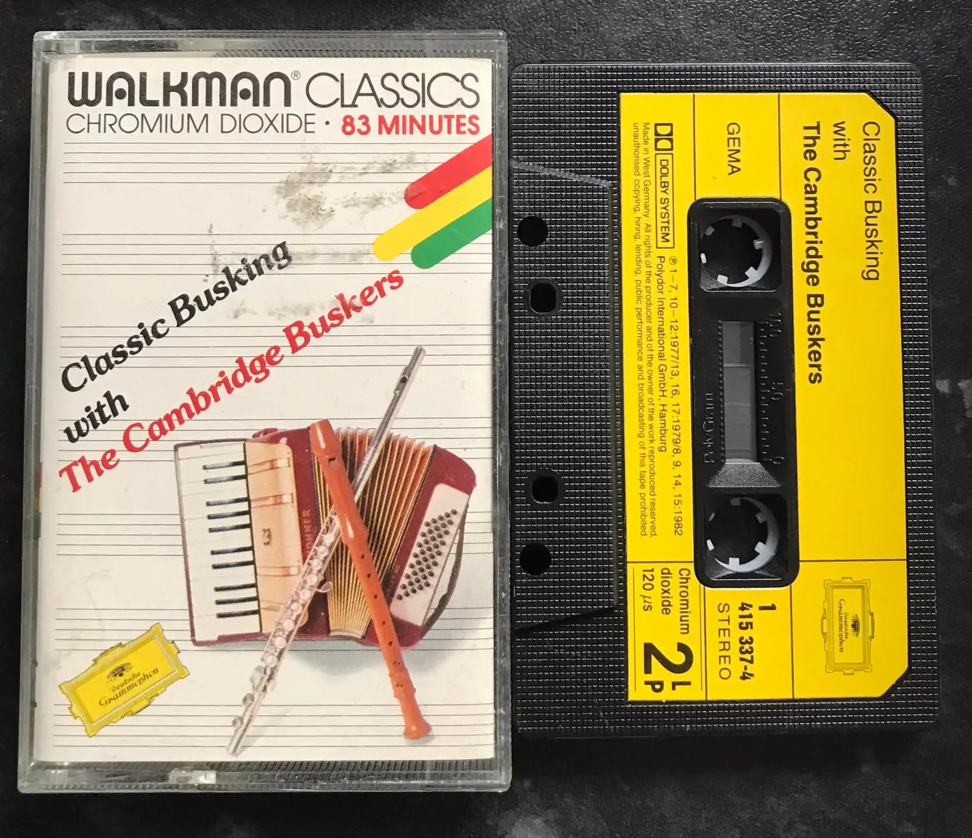 Classic Busking with The Cambridge Buskers, 415 337-4, Vintage Cassette Magretro
