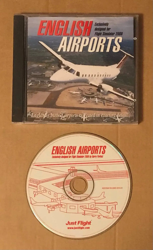 English Airports (add on for Flight Sim 2000) - PC CD-Rom game Magretro