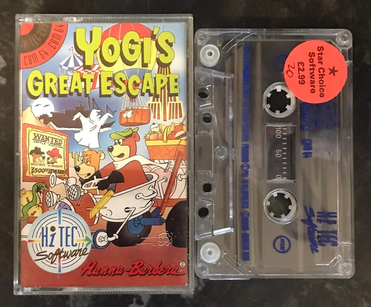 Yogi's Great Escape, C64 Game by Hi-Tec, WORKING Magretro