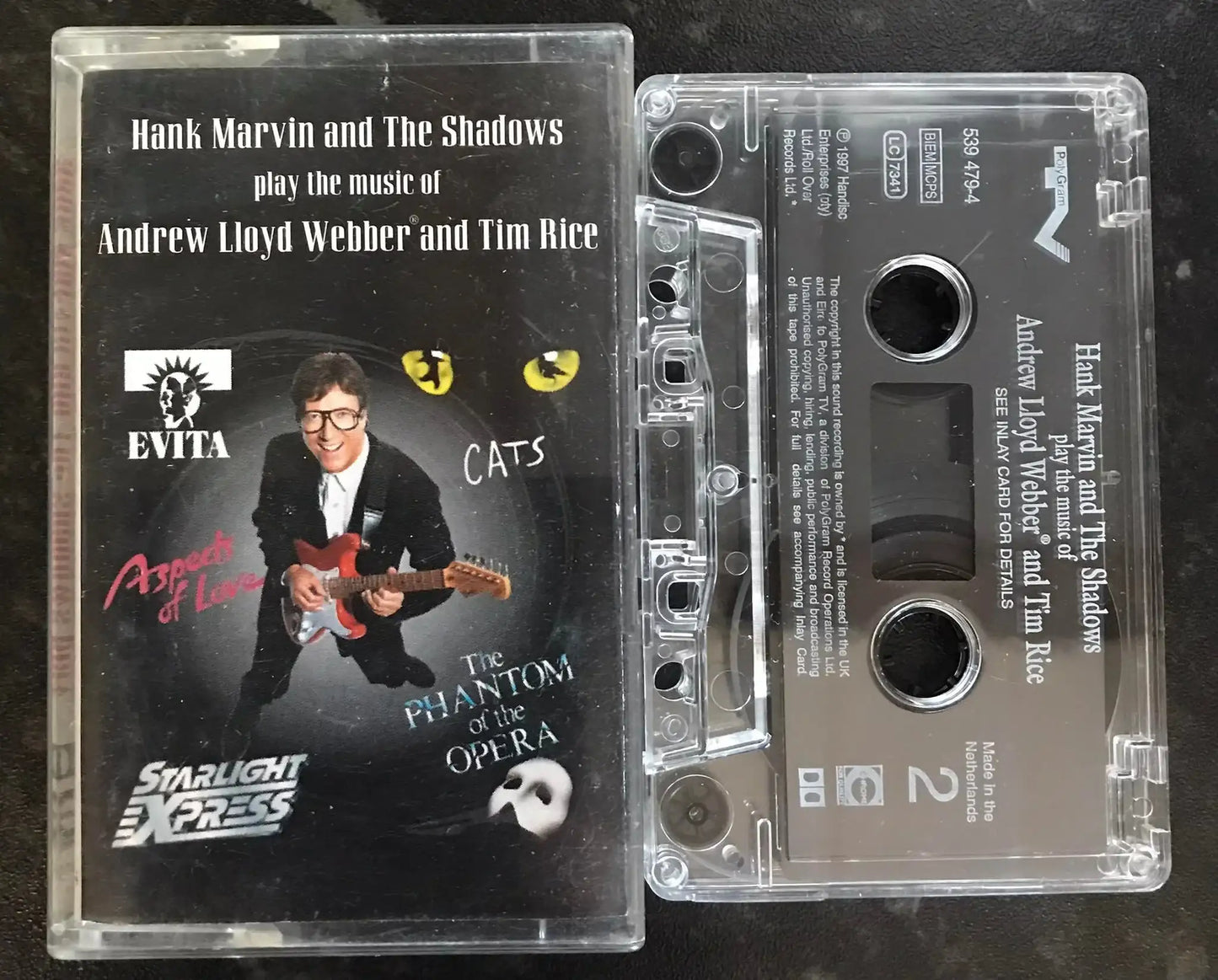 Hank Marvin and the Shadows play Andrew Lloyds Webber, PolyGram TV, 539 479-4 Magretro