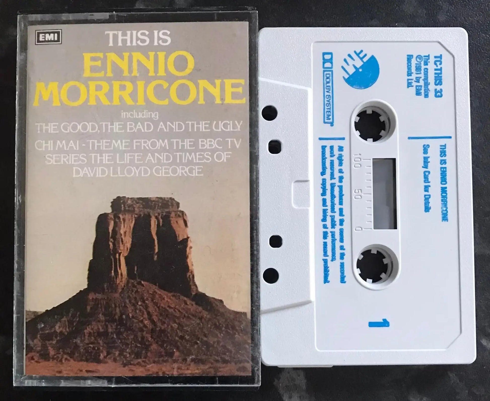 This Is Ennio Morricone Album, EMI, TC-THIS 33, Vintage Cassette Magretro