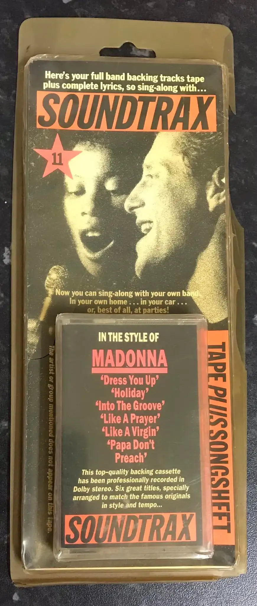 Soundtrax 11 in the style of Madonna, Ultra Rare, Vintage Cassette Magretro
