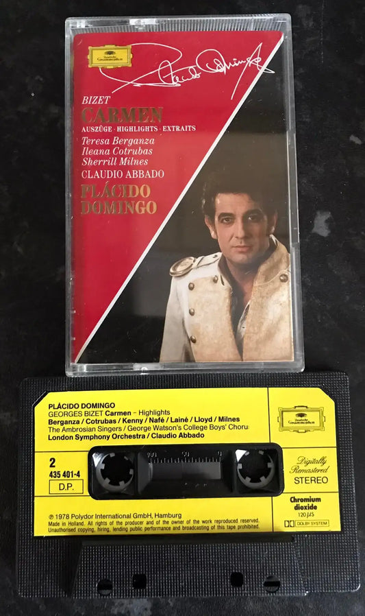 Placido Domingo, Carmen Highlights, 435 401-4, Vintage Cassette Magretro