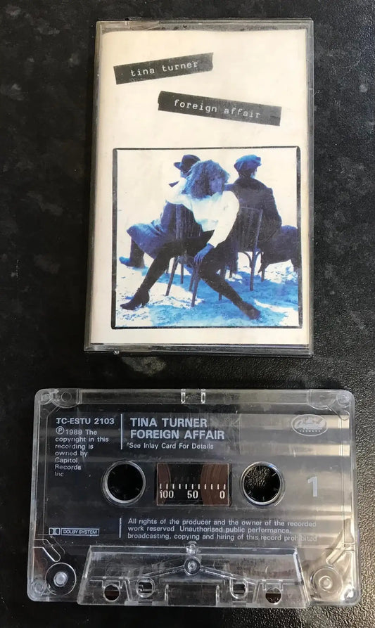 Tina Turner, Foreign Affair Album, Capitol Records,TCESTU 2103, Vintage Cassette Magretro