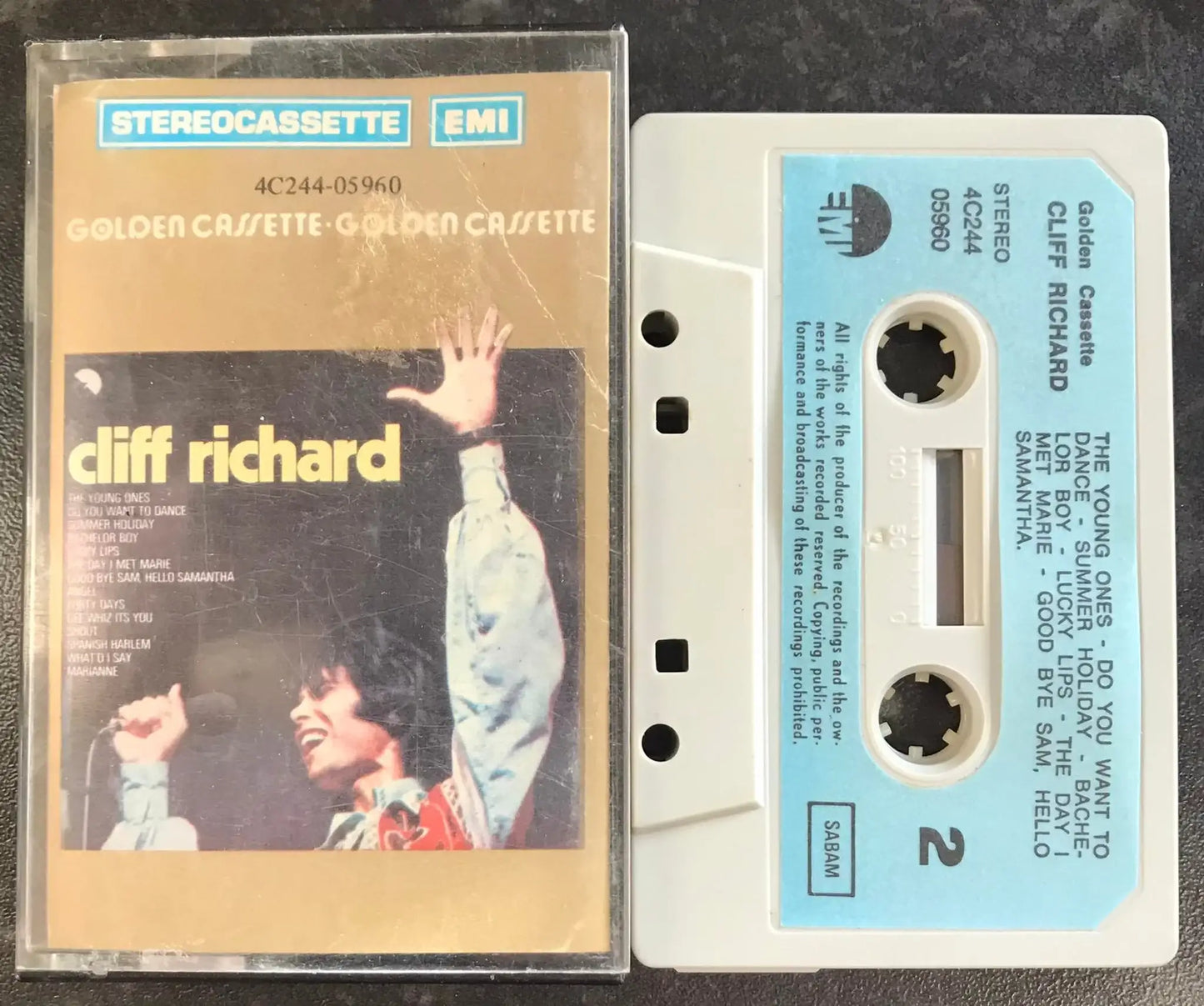 Cliff Richard, Golden Cassette Album, EMI Belgium, 4C244-05960 Magretro