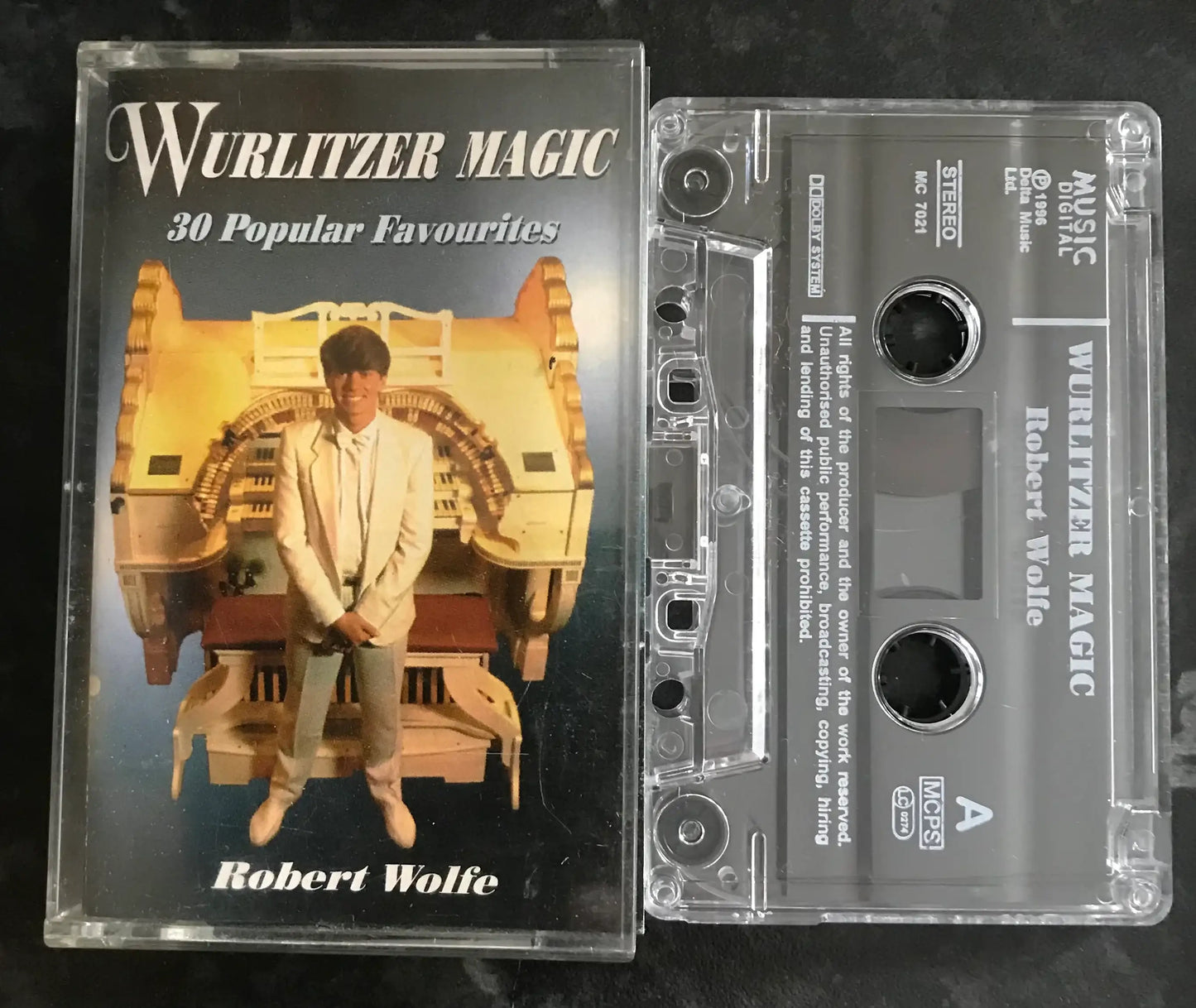 Wurlitzer Magic Album, Robert Wolfe, MC 7021, Music Digital, Vintage Cassette Magretro