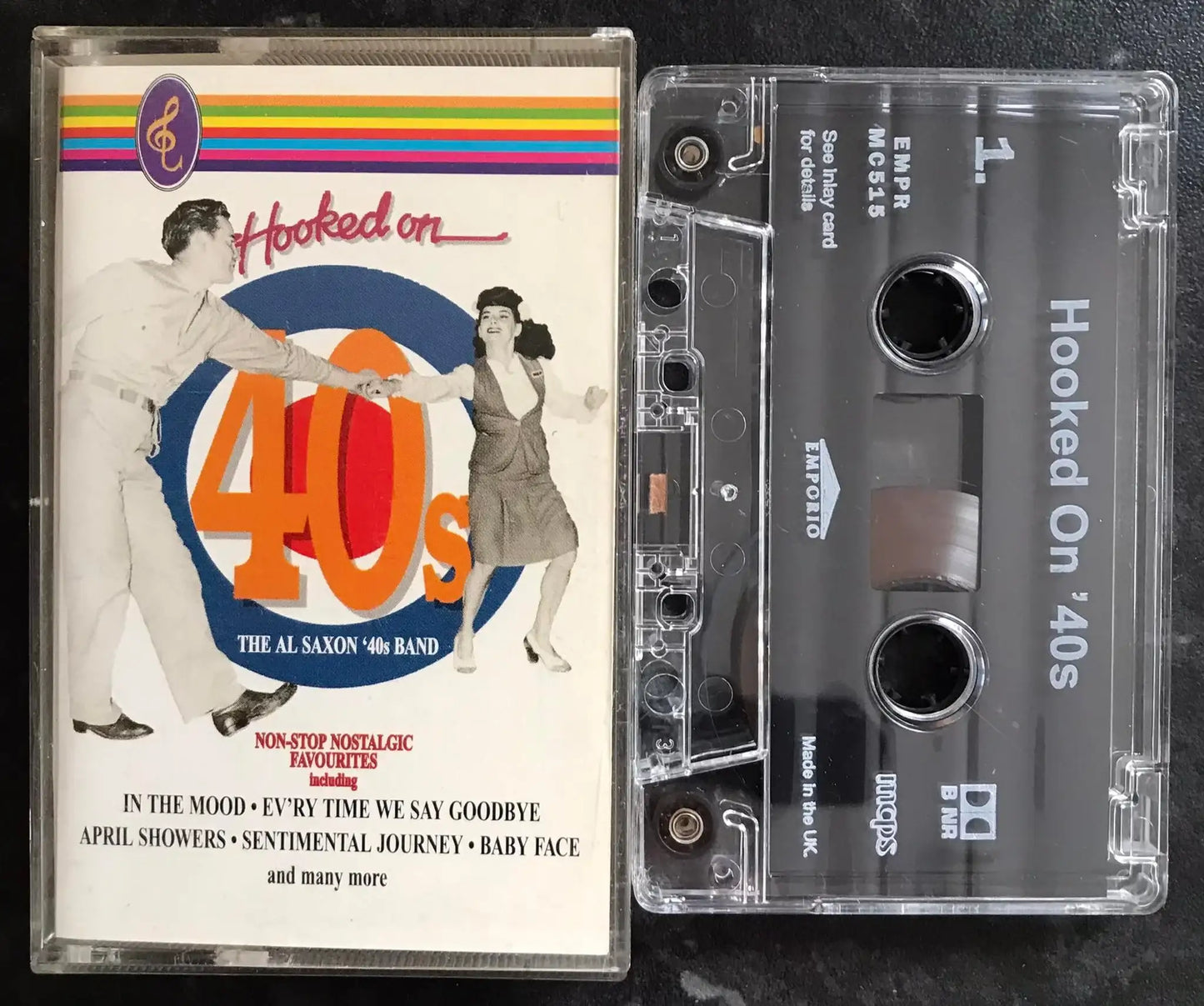 Hooked on 40's, The Al Saxon 40's Band, empr mc515, Vintage Cassette Magretro