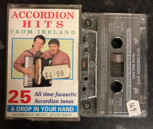 Accordion Hits From Ireland Album, PLMC 5, Vintage Cassette Magretro