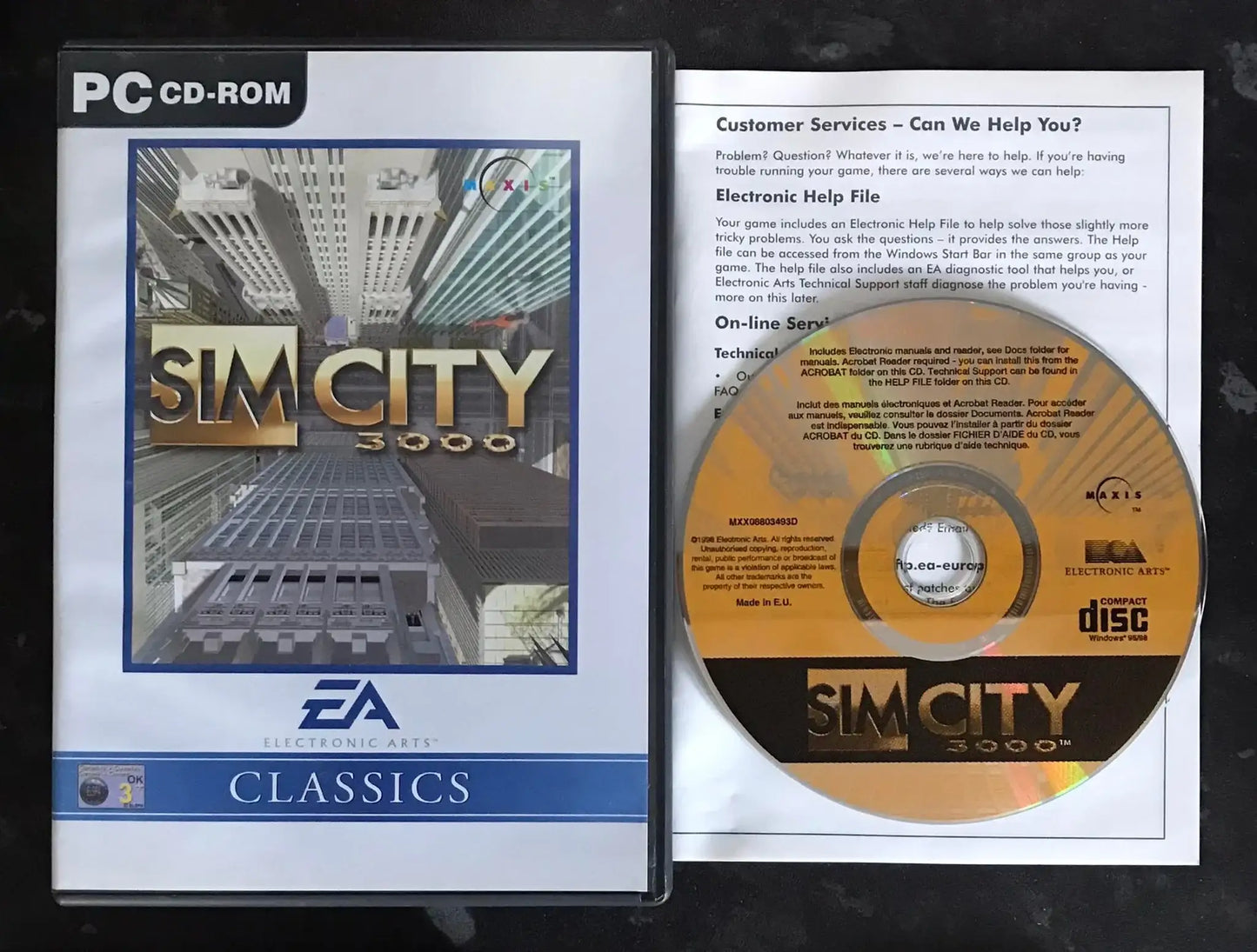 Sim City 3000, EA Classics, PC Game Magretro