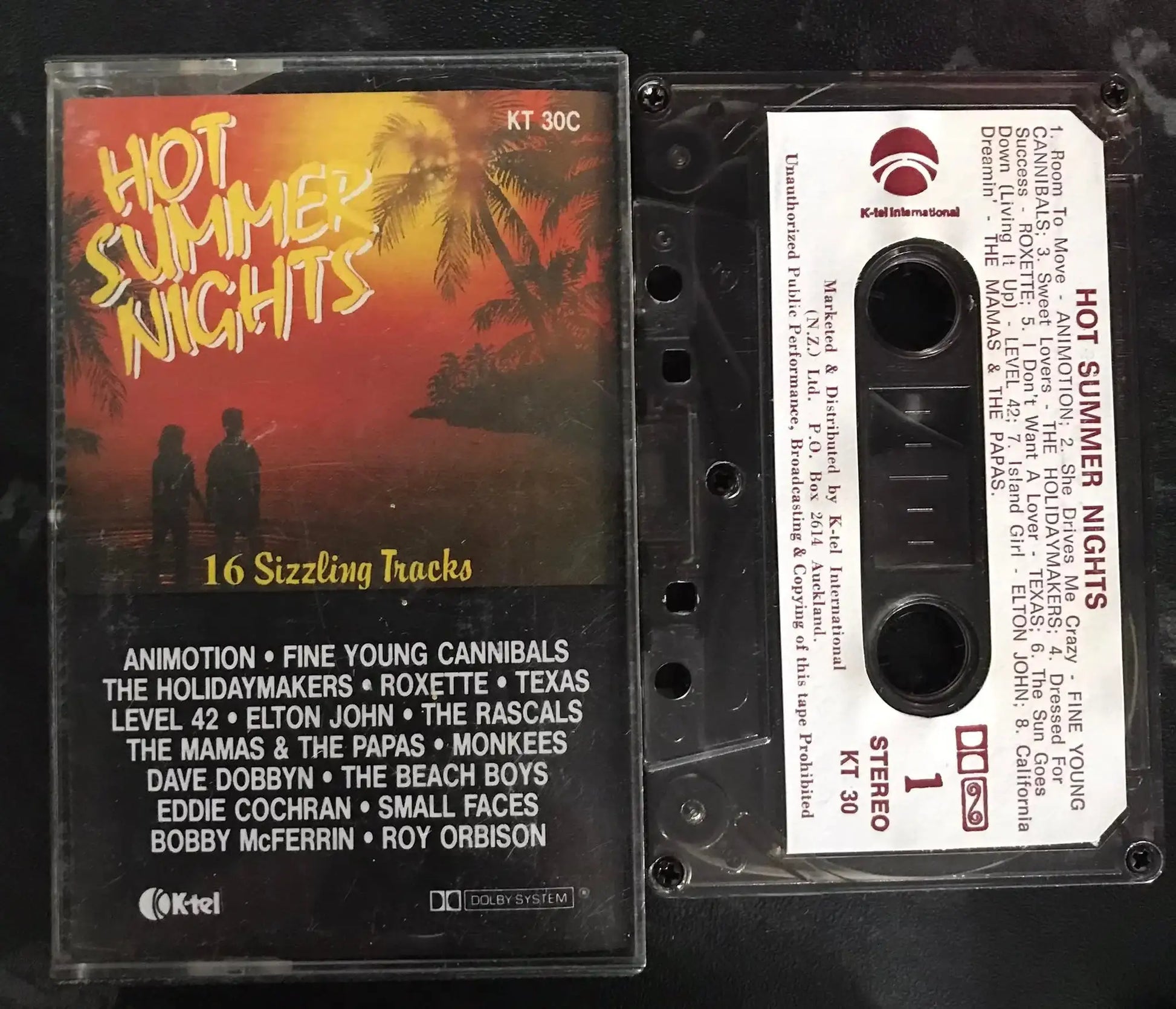 Hot Summer Nights Album, K-Tel, KT 30C, Vintage Cassette Magretro