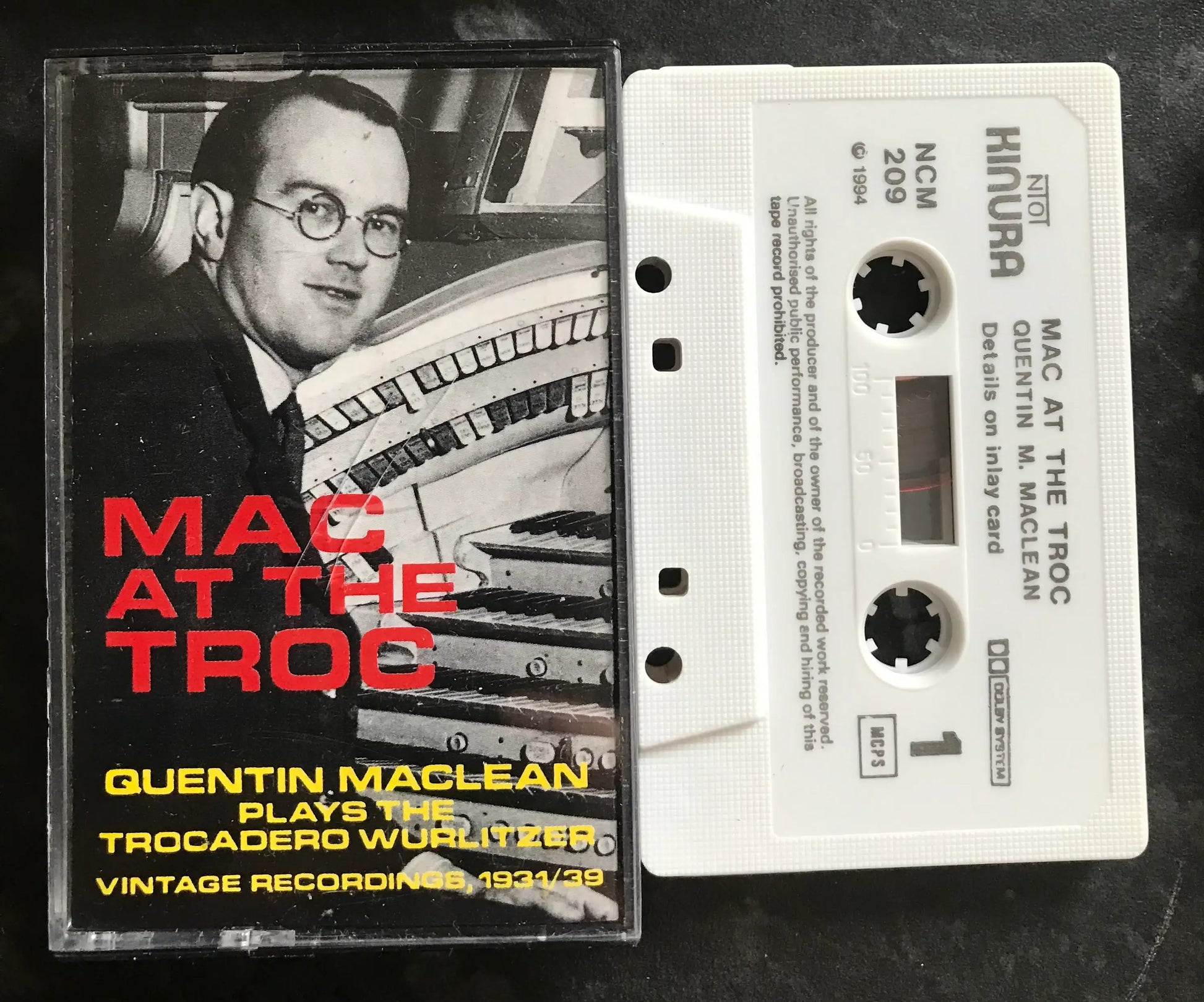 Mac At The Troc Album, Quentin MAClean, NTOT Kinura, NCM 209, Vintage Cassette Magretro