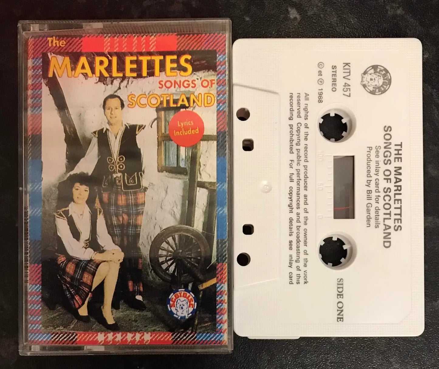 The Marlettes, Songs of Scotland Album, kitv 457, Scotdisc, Vintage Cassette Magretro