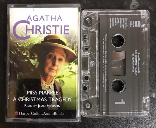 Agatha Christie Audiobook, Miss Marple A Christmas Tragedy, Vintage Cassette Magretro