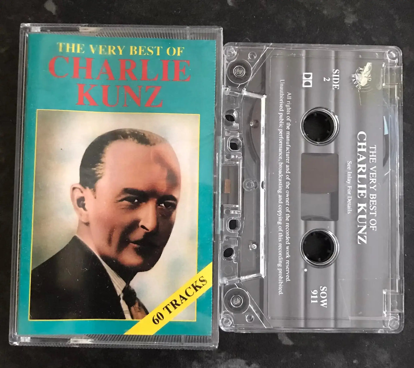 The Very Best of Charlie Kunz Album, Sound Waves, SOW 911, Vintage Cassette Magretro