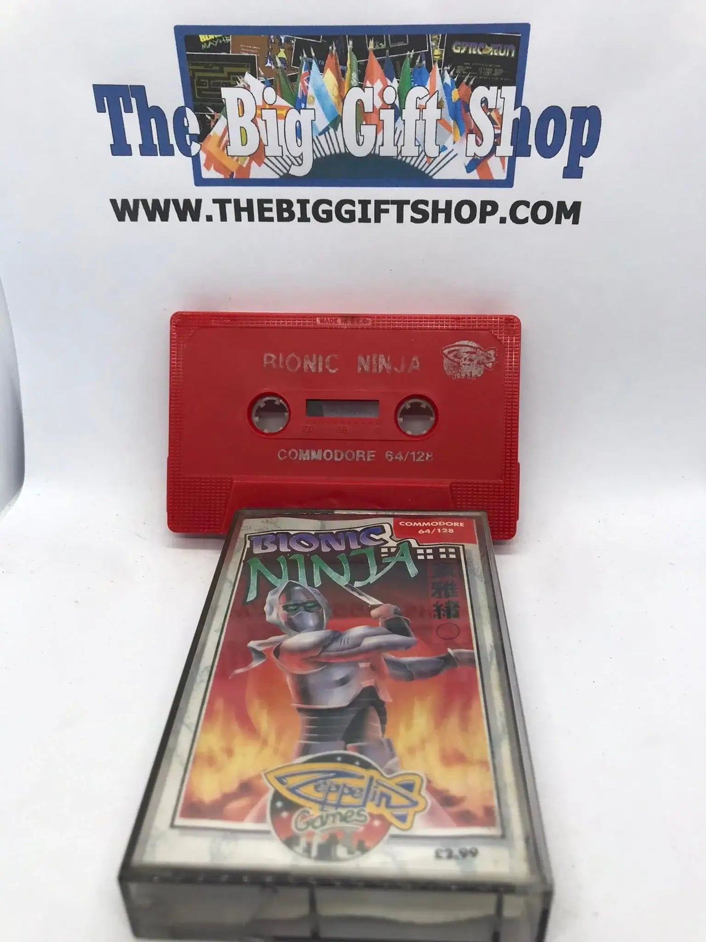 Bionic Ninja, C64 Game, Released by Zeppelin Games (SUPER RARE), WORKING Magretro