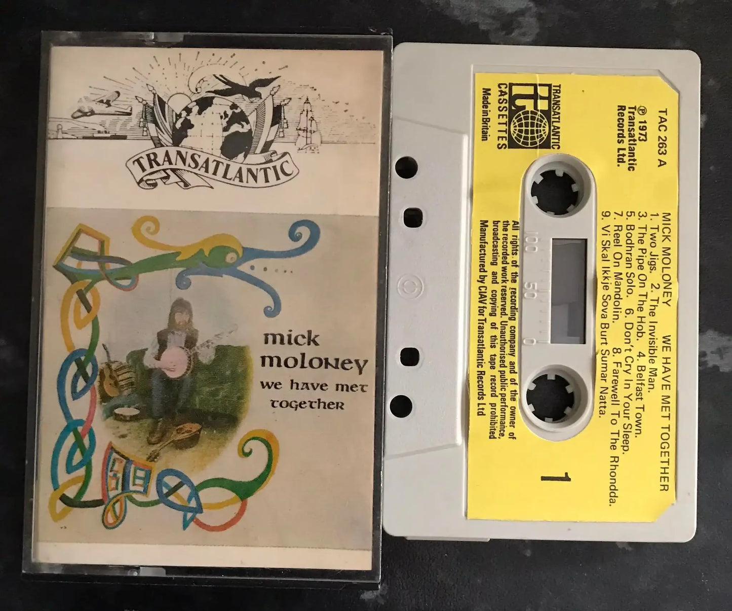 Mick Moloney, We Have Met Together Album, Transatlantic, tac 263 b Magretro