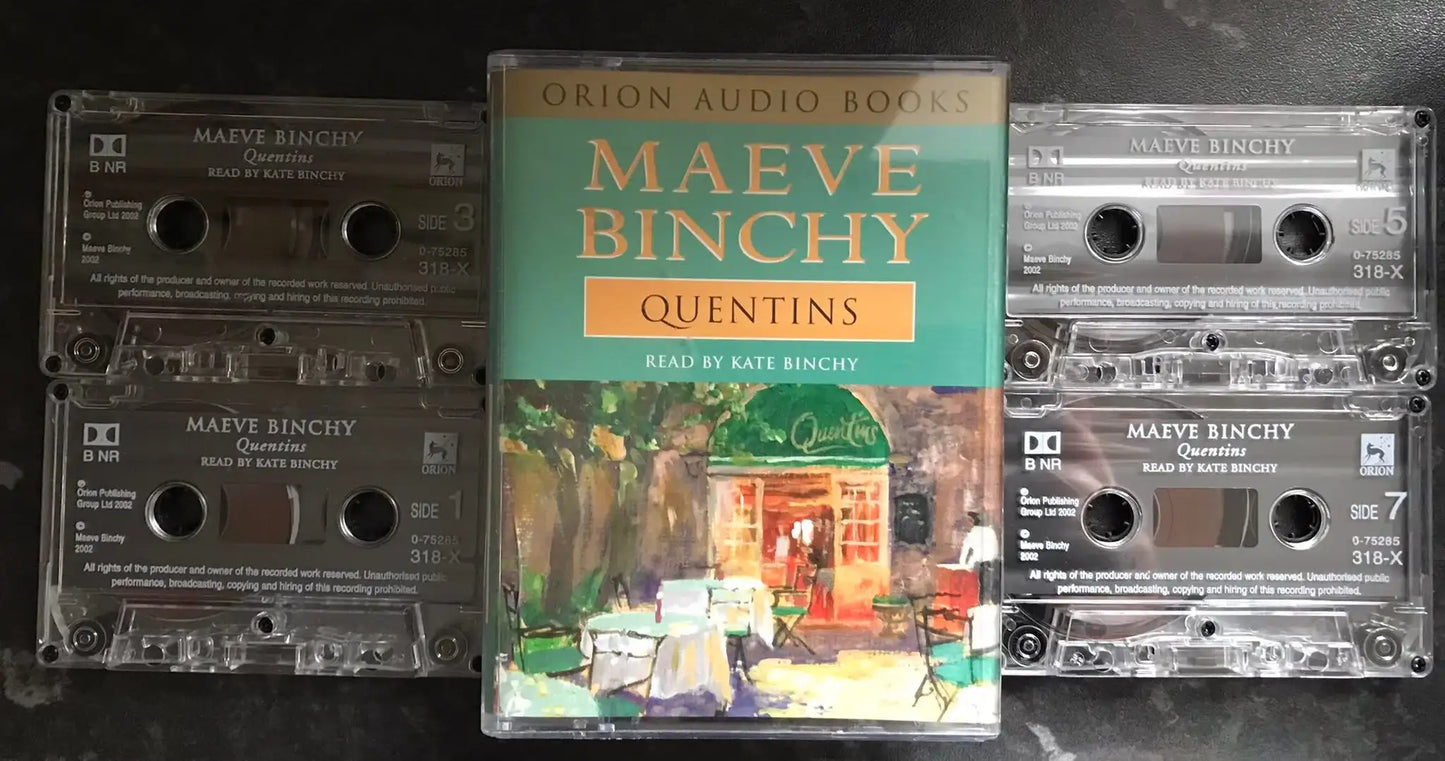 Maeve Binchy Audiobook, Quentins , Vintage Cassette Magretro