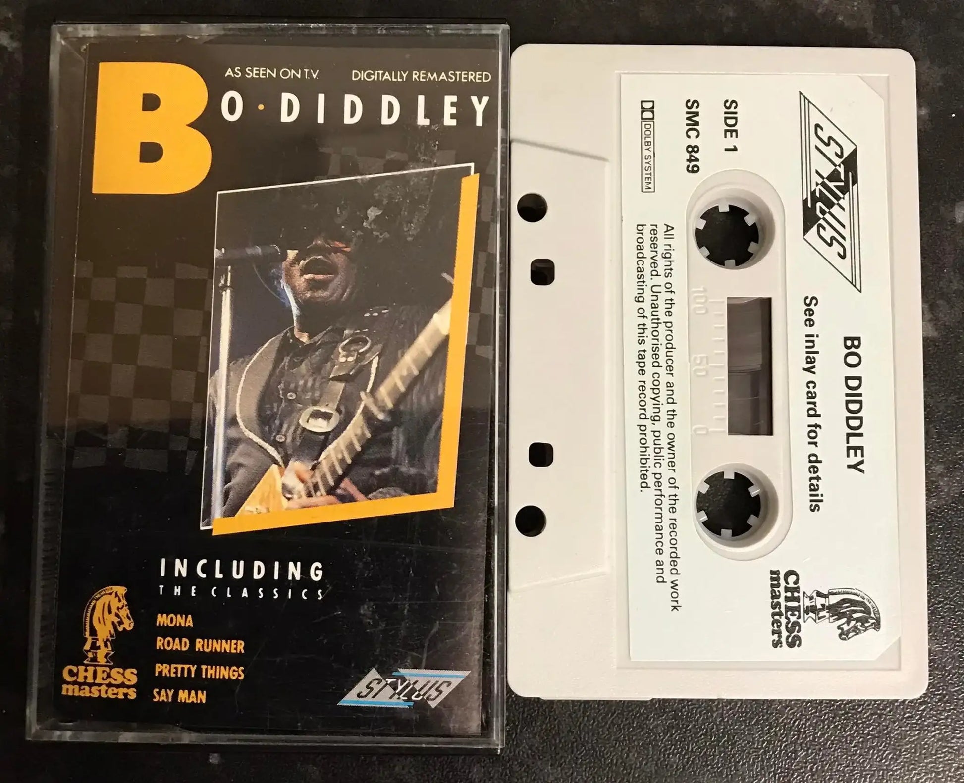 Bo Diddley, Chess Masters Album, Stylus Music, SMC 849, Vintage Cassette Magretro