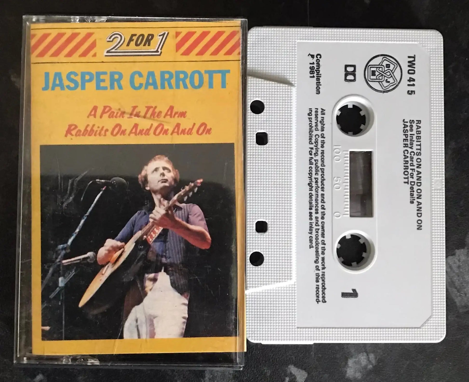 Jasper Carrott, Rabbits on and on and on, DJM Records, TWO 41 5 Magretro