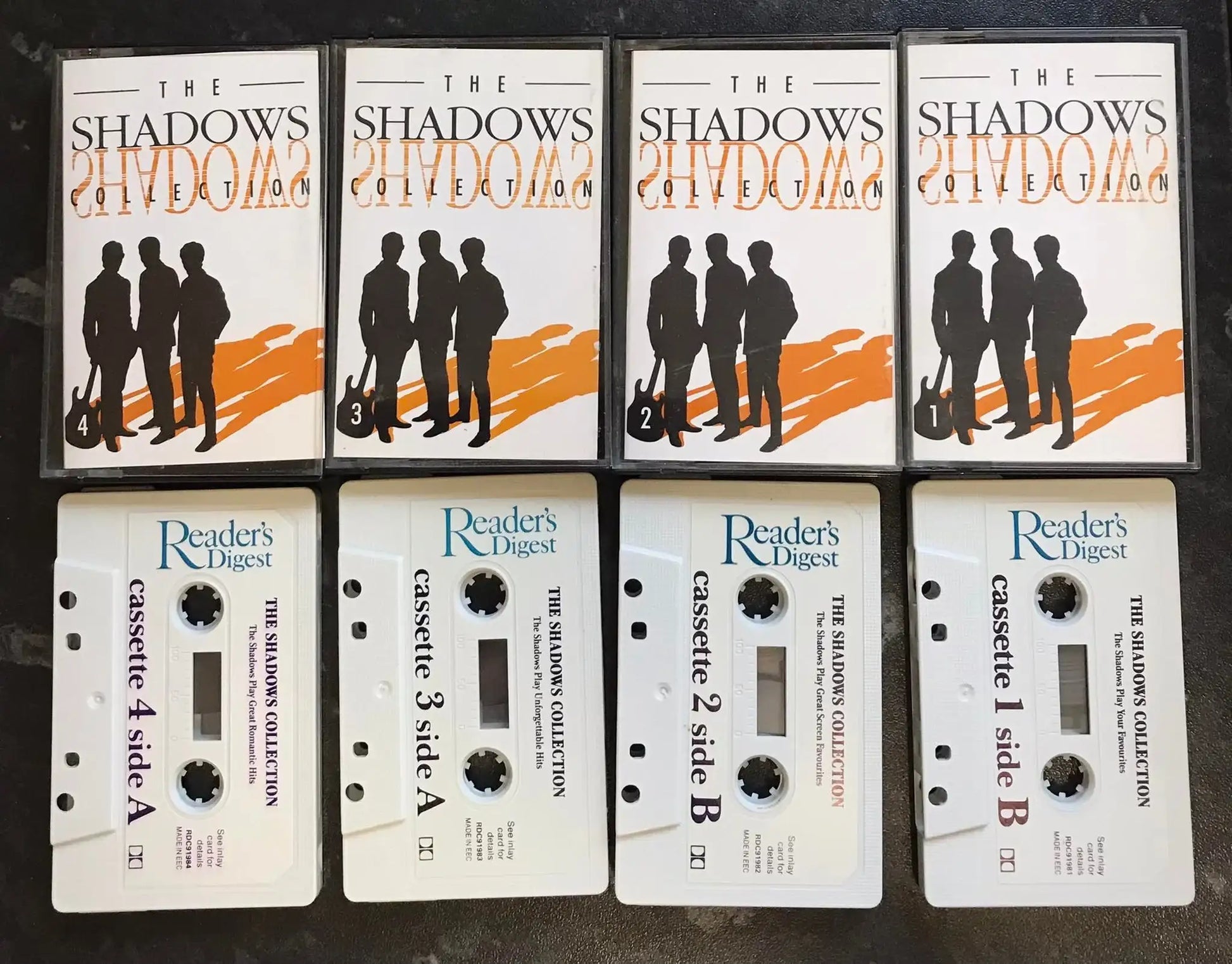 The Shadows Collection, 4 Tape Set, Reader's Digest, RDC 91981, Vintage Cassette Magretro