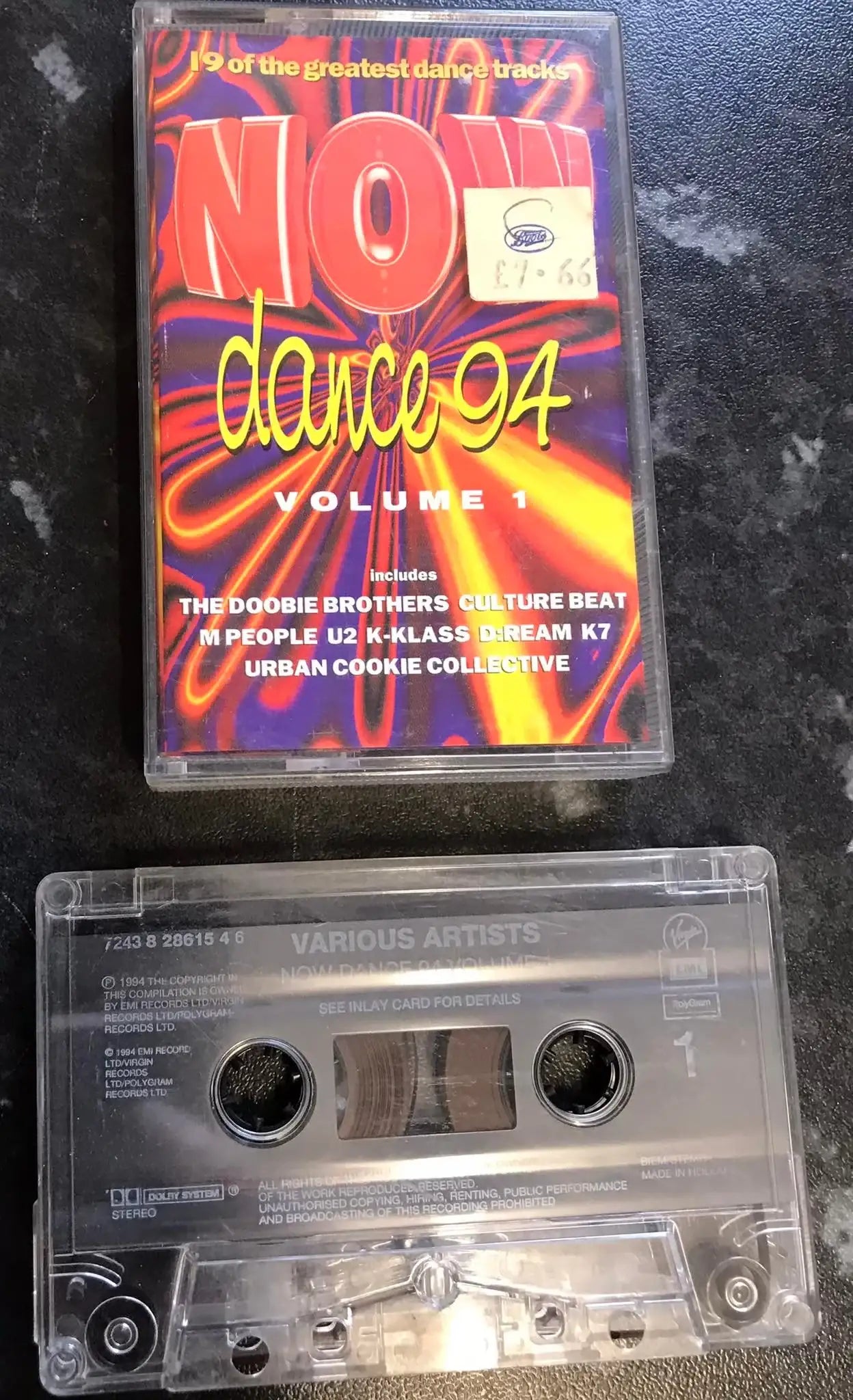Now Dance 94 Volume 1, 7243 8 28615 4 6, TC NOD 11, Virgin, Vintage Cassette Magretro
