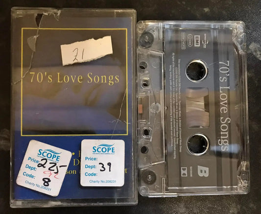 70's Love Songs Album, EMI, 5418444, Vintage Cassette Magretro