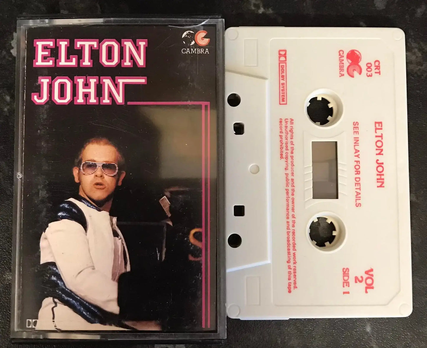 Elton John, Vol 2 Album, Cambra Label, CRT 003, Vintage Cassette Magretro