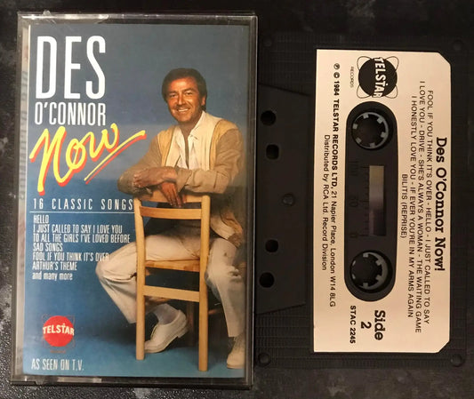 Des O'Conner, Now Album, Telstar ,STAC 2245, Vintage Cassette Magretro