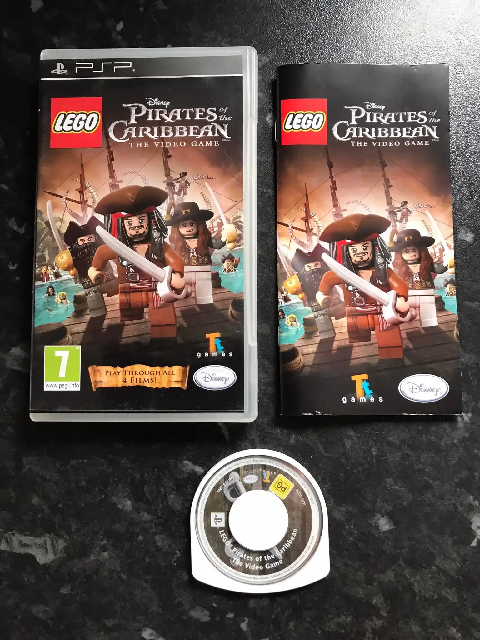 LEGO Pirates of the Caribbean the video game , PSP game, with box Magretro