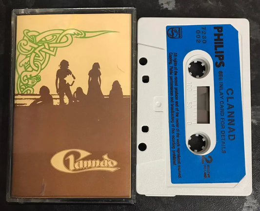 Clannad, Self Titled Album 1973 RARE, 7230002 white, Philips, Vintage Cassette Magretro