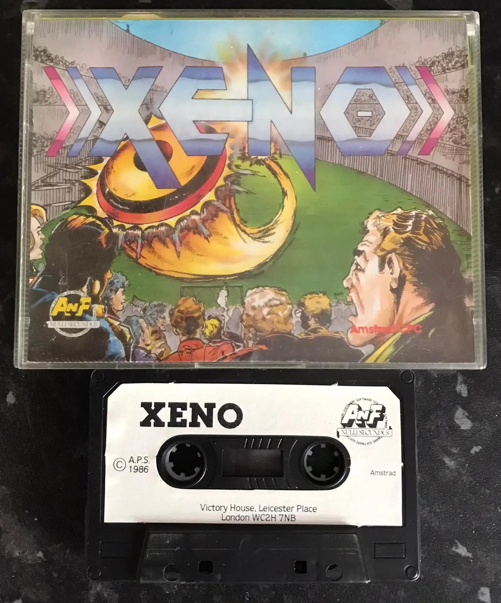 Xeno, A 'n' F Software, Amstrad 464 Game, RARE Magretro
