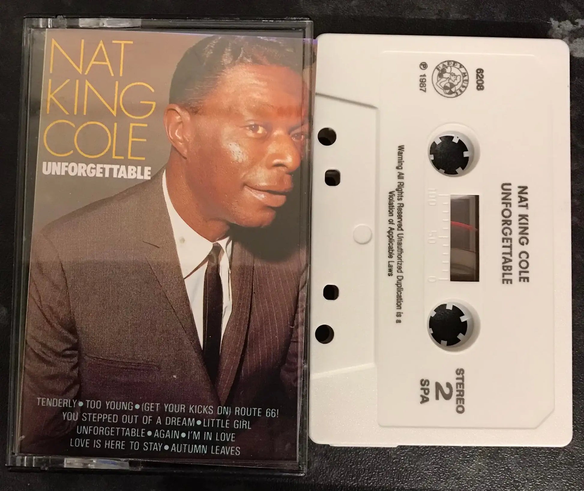 Nat King Cole, Unforgettable Album, SPA, 6208 HPM, Vintage Cassette Magretro
