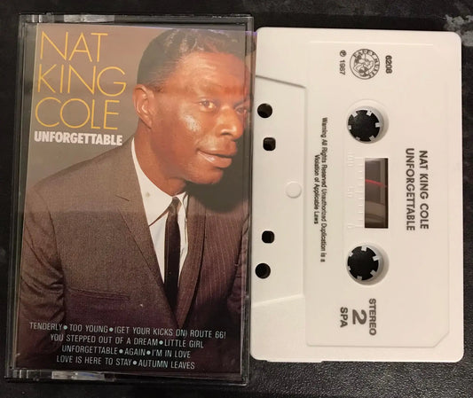 Nat King Cole, Unforgettable Album, SPA, 6208 HPM, Vintage Cassette Magretro
