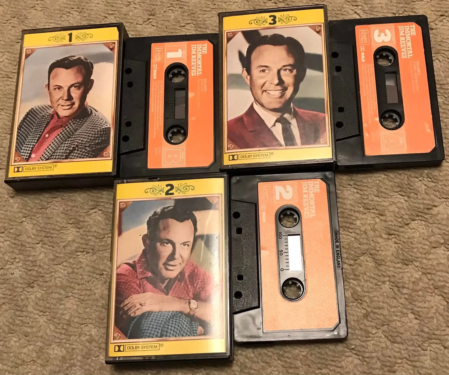 The Immortal Jim Reeves Complete 3 tape Set, rdc 90751, Vintage Cassette Magretro