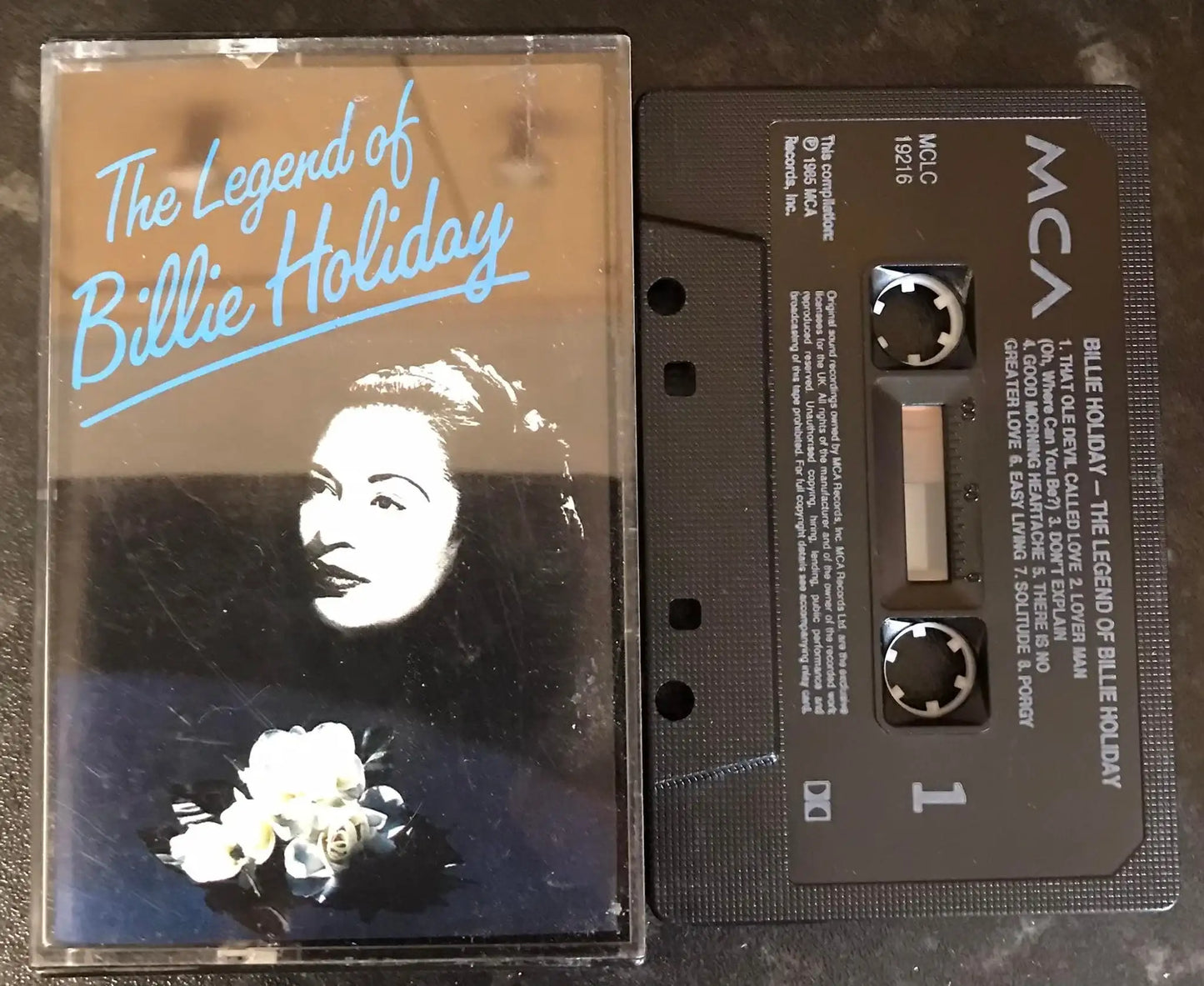 The Legend of Billie Holiday Album, MCA, mclc 19216, Vintage Cassette Magretro