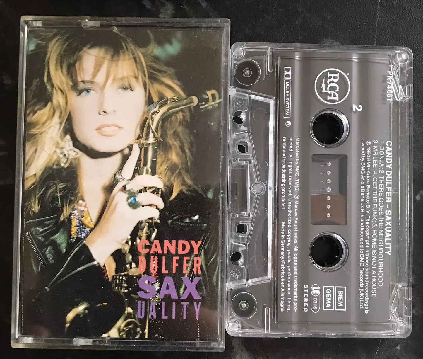 Candy Dulfer, Saxuality Album, RCA, PK 74661, Vintage Cassette Magretro