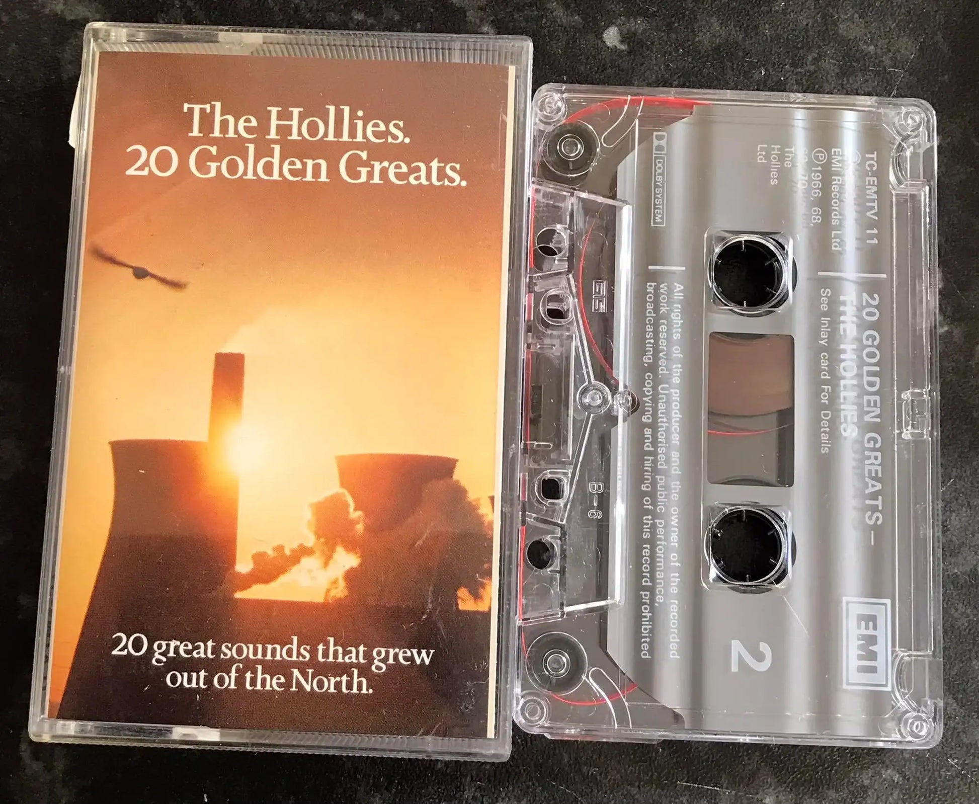 The Hollies, 20 Golden Greats Album, EMI, tc-emtv 11, Vintage Cassette Magretro