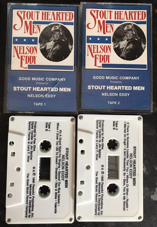 Stout Hearted Men, Nelson Eddy, Cassette Tapes 1 & 2, Vintage Cassette Magretro