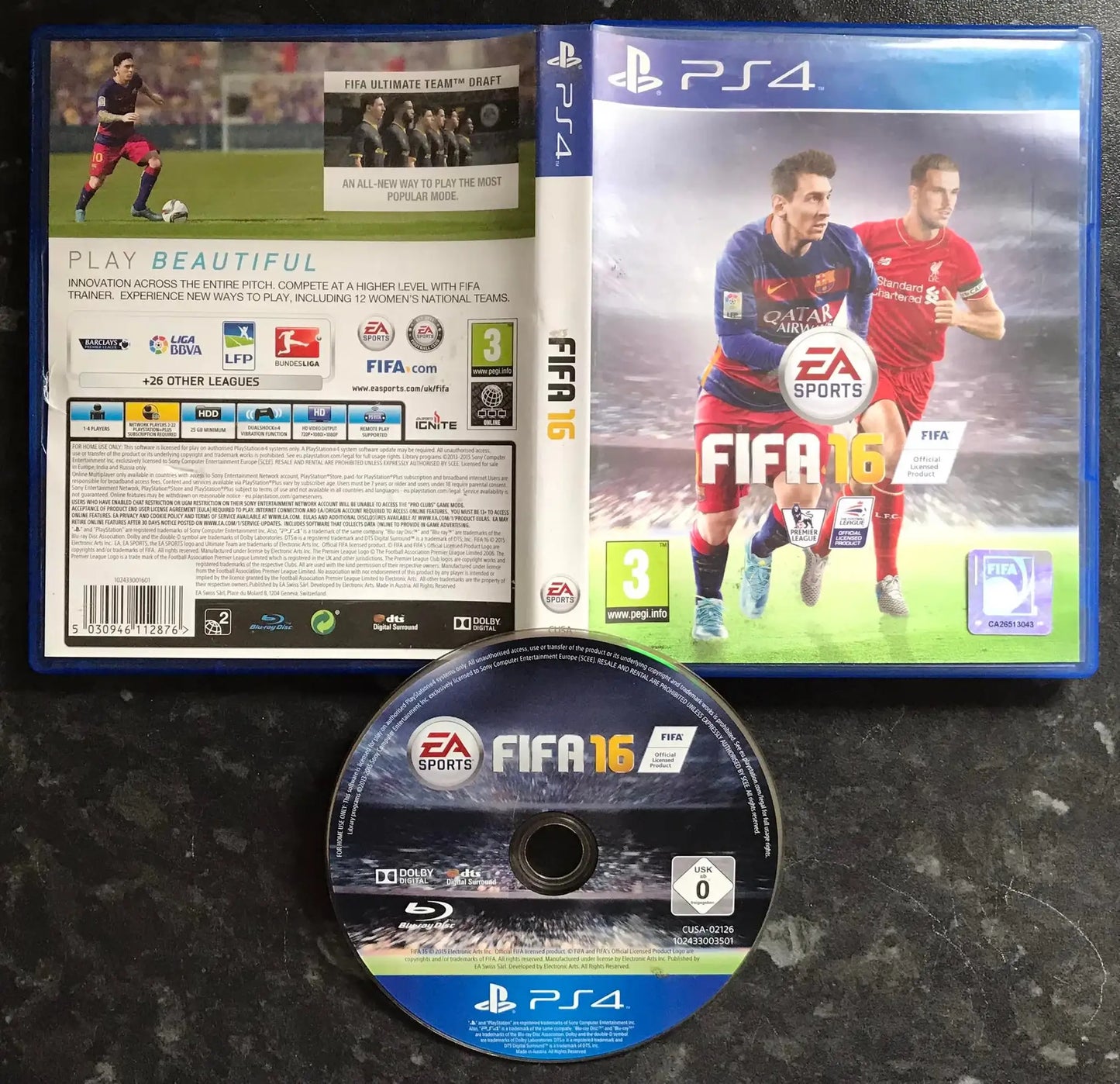 fifa 16, Playstation 4 Game, UK PAL, PS4 Magretro