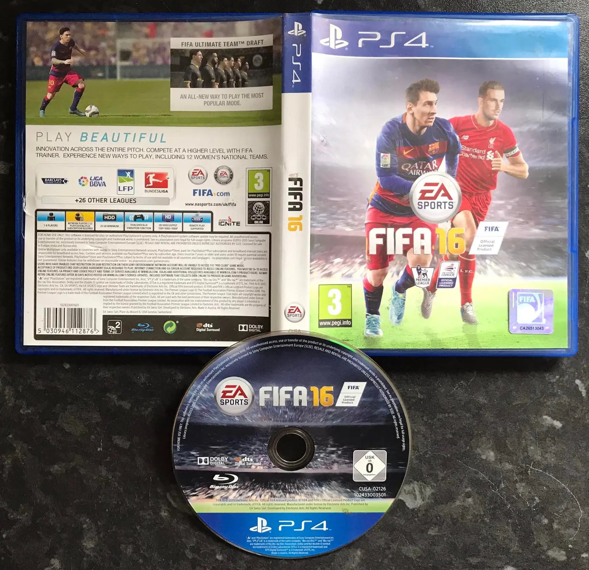 fifa 16, Playstation 4 Game, UK PAL, PS4 Magretro