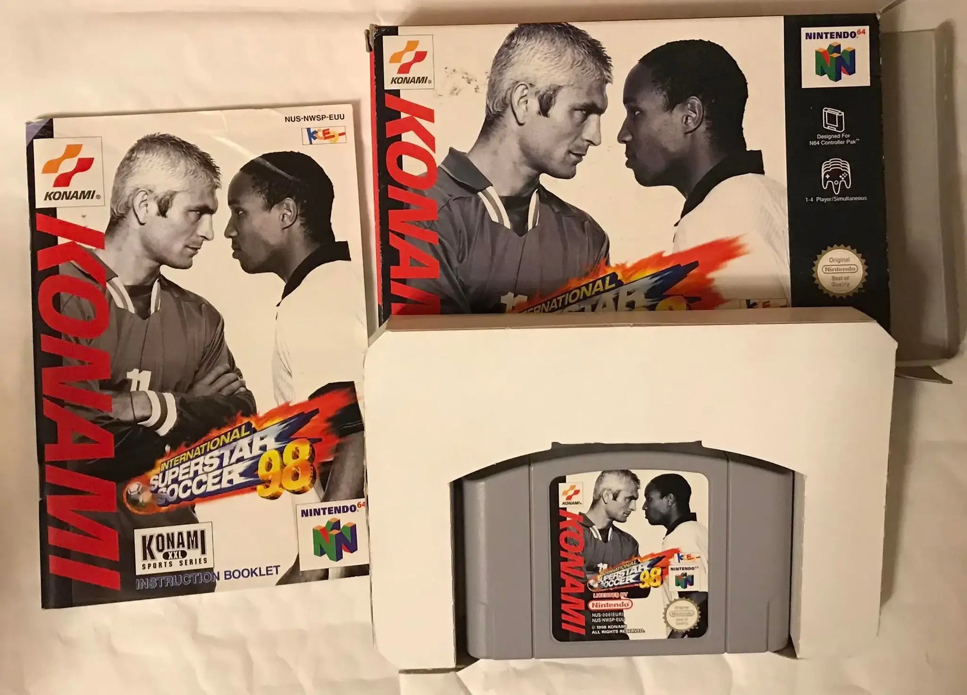 Nintendo N64 game, international superstar soccer 98, UK PAL Magretro