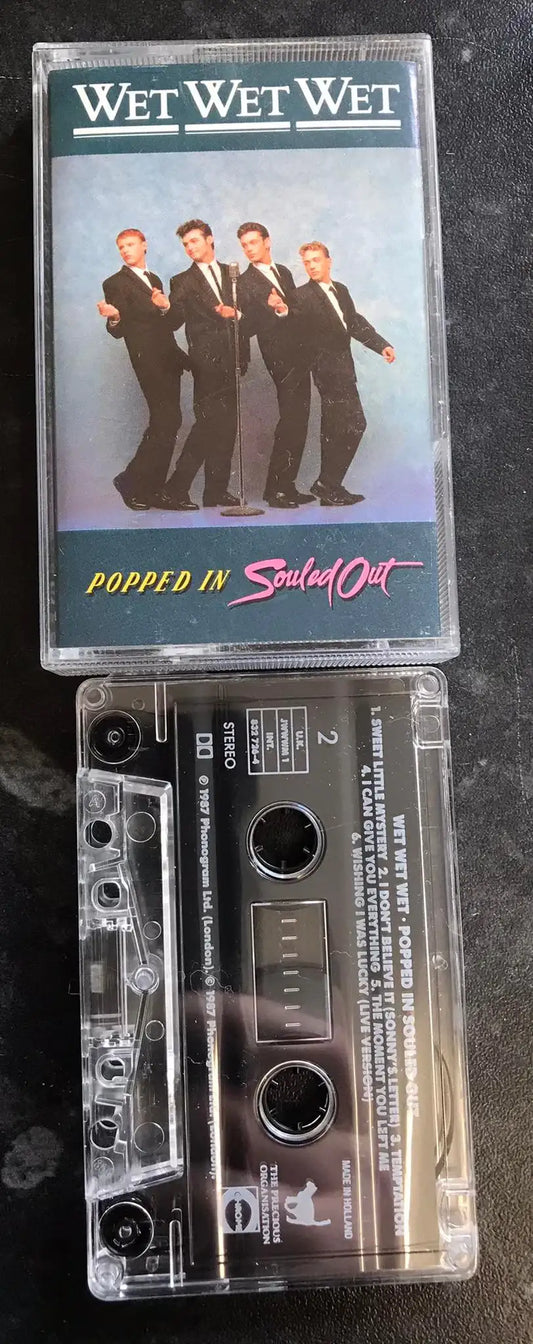 Wet Wet Wet, Popped In Souled Out Album, Precious Org, JWWWM1, Vintage Cassette Magretro