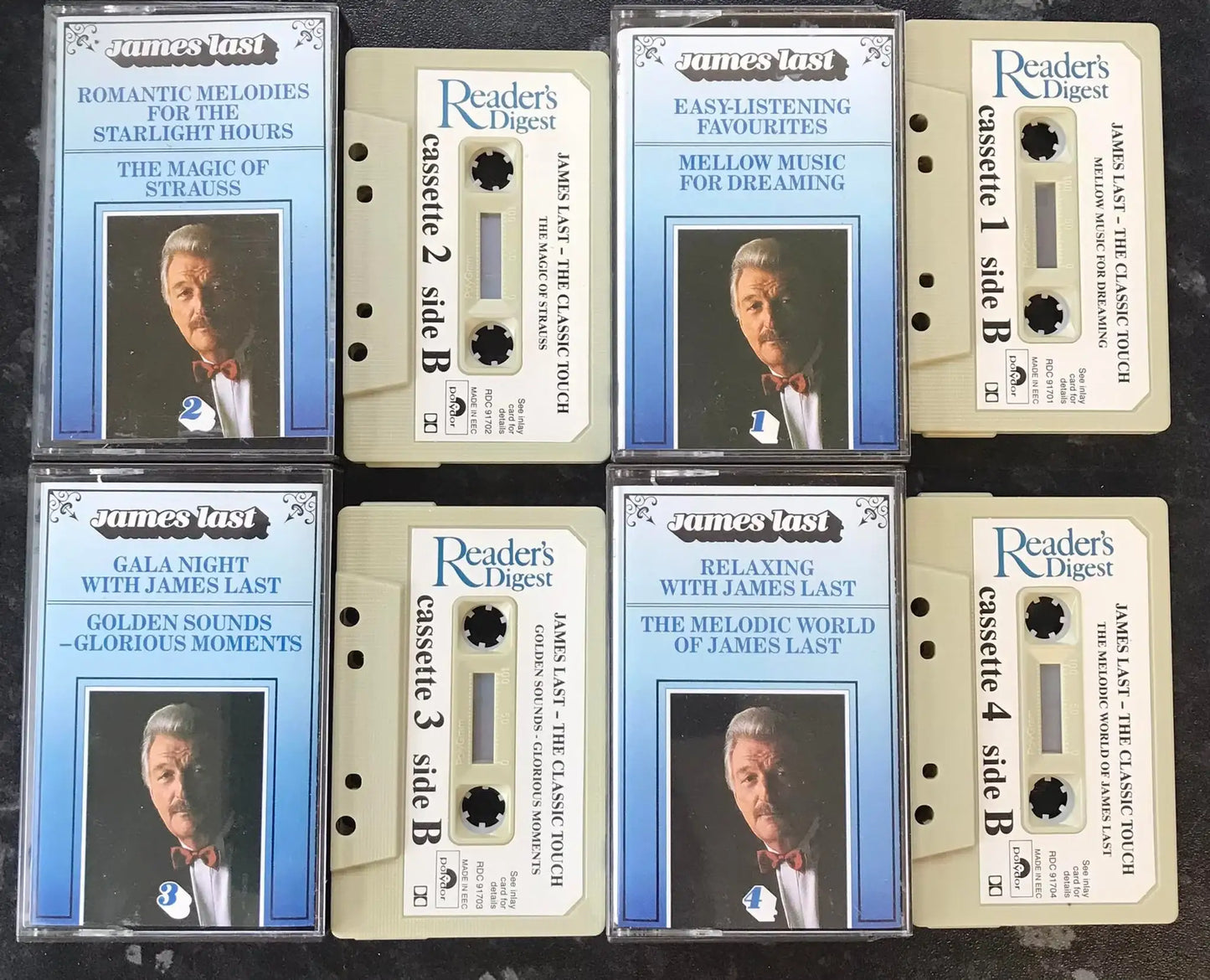 The Classic Touch 4 Tape Set, James Last, rdc 91701, Vintage Cassette Magretro