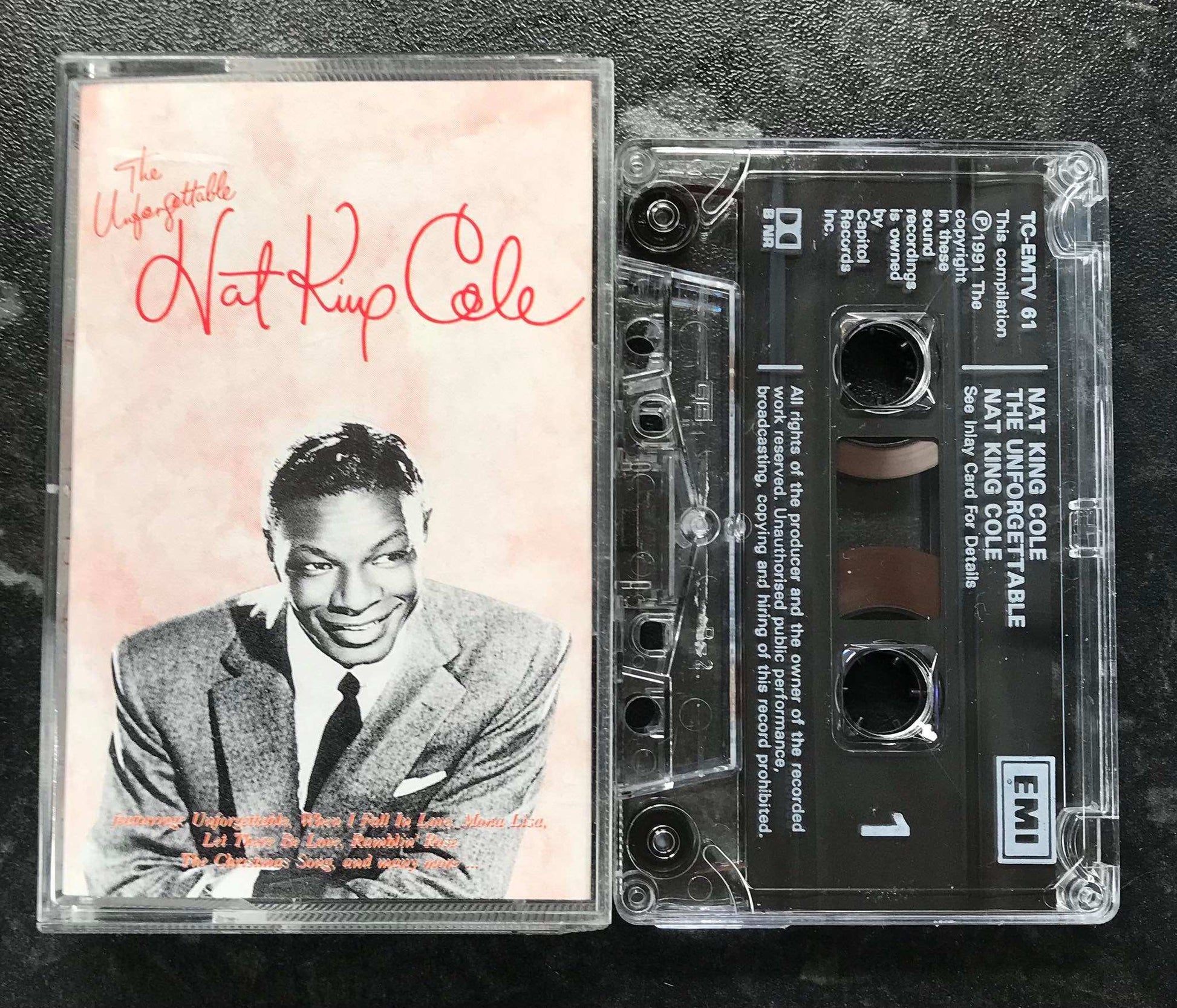 The Unforgettable Nat King Cole Album, EMI, TCEMTV 61, Vintage Cassette Magretro