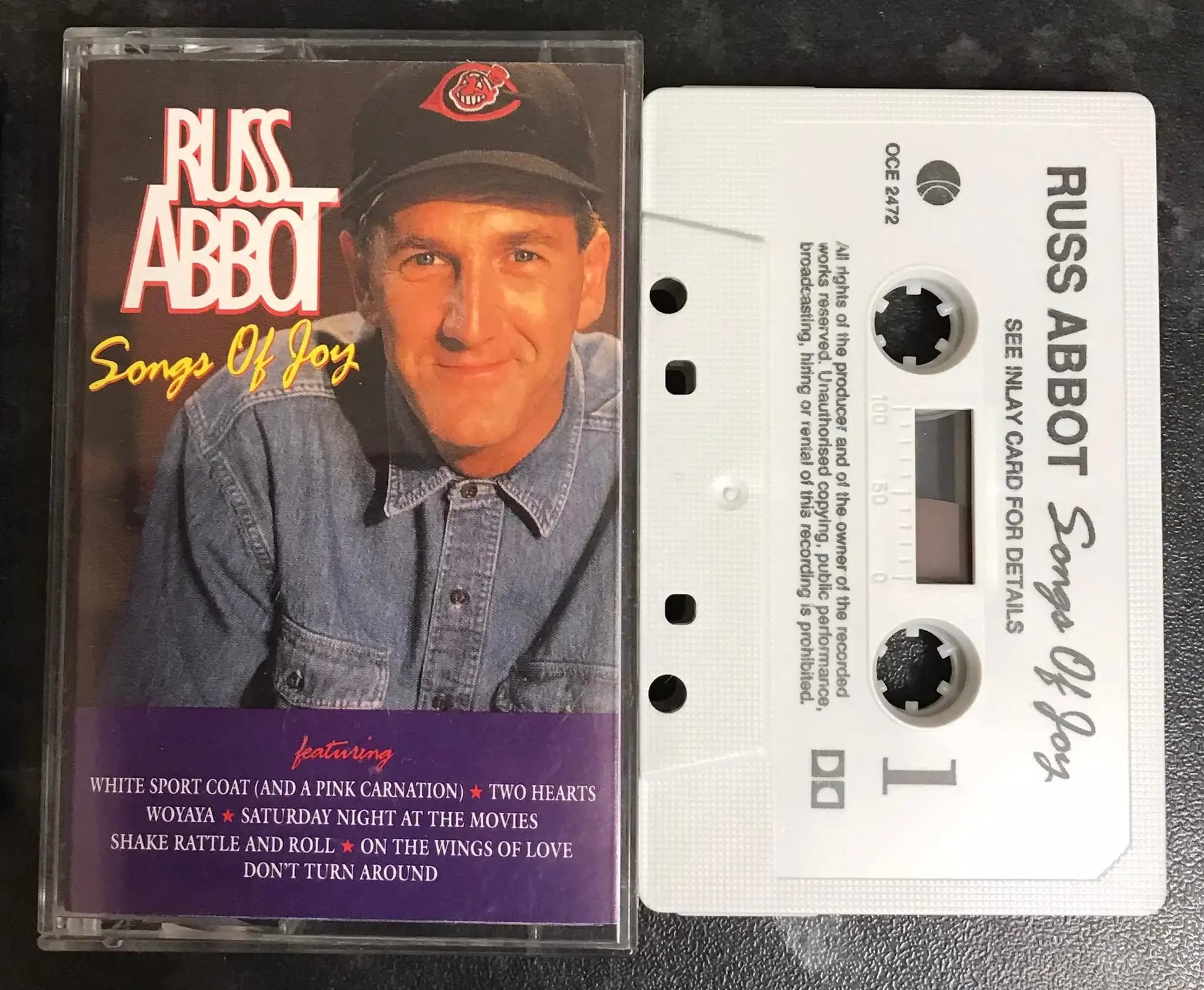 Russ Abbott, Songs of Joy Album, K-Tel, OCE 2472, Vintage Cassette Magretro