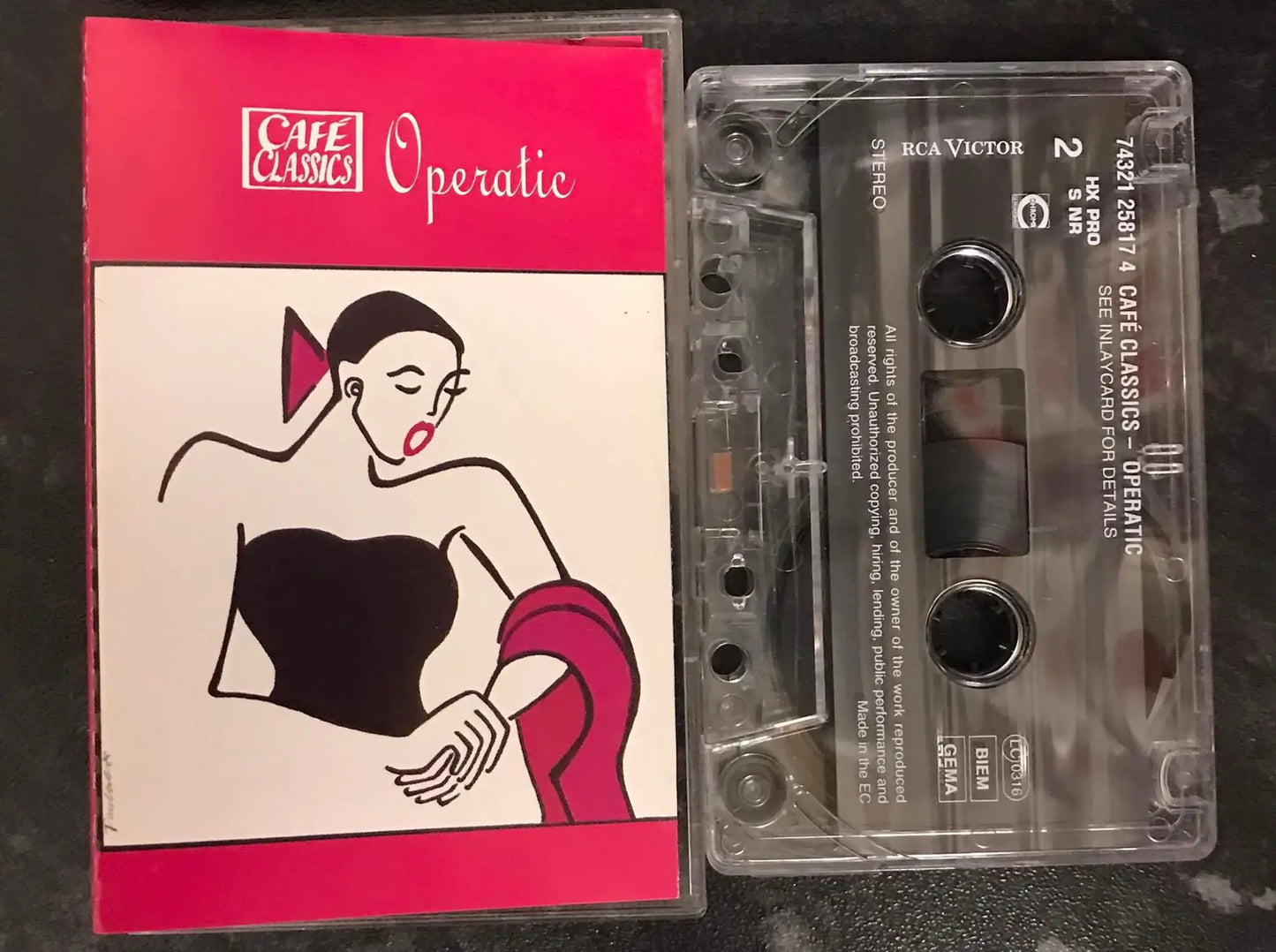 Cafe Classics, Operatic Album, RCA Victor, 7432 1 25817 4, Vintage Cassette Magretro